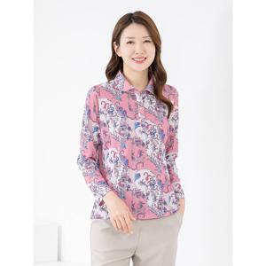 [모슬린]엄마옷 티셔츠 카라 반오픈 페이즐 603FGH115 마담/중년