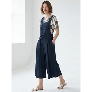 [포커스]포커스 스퀘어 백 포인트 핀턱 멜빵 팬츠_VF6M1PT7141