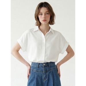 [포커스]포커스 베이직 실키 롤업 블라우스_VF6M1BL5231