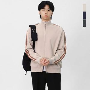 [스콰즈]스콰즈 남자 고밀도 하이넥 트랙 니트 집업 SYHT010