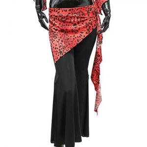 BDP3401 호피 바지 공단후리아 테마 통바지 밸리 의상 바지