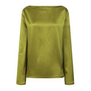 [예쎄][예쎄] 그린 새틴 보트넥 블라우스(S6SBL036A)