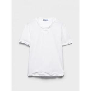 프라다 반팔 티셔츠 3569BSOOO18QZ F0009 White