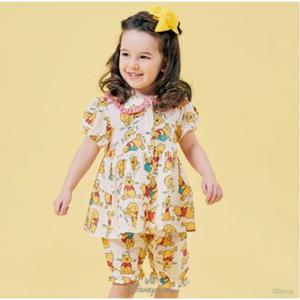 [디즈니베이비]꿀통푸우반팔여아파자마(CREAM)_79S343053