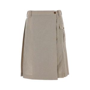 미우미우 미디 스커트 MG2642SOOO19CW F0036 CHECKED