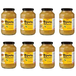 차 꽃샘 꿀유자차S 1kg 8개