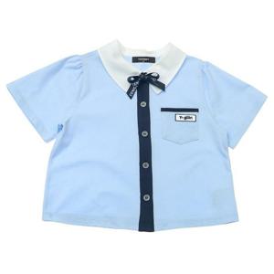 [티파니(정상)]블루 배색카라 BL T62KSB020