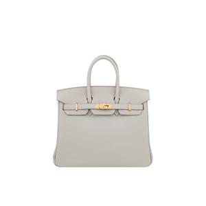 [엘러브] 새상품 에르메스 벌킨25 펄그리스 금장 6HH0133