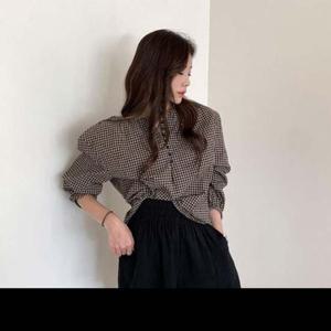 블라우스 벌룬소매 라운드 DO1112 셔츠