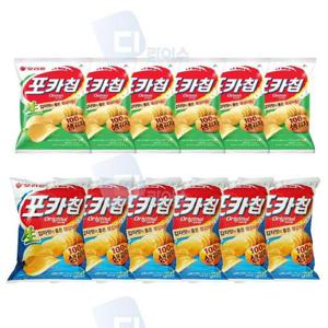 바삭바삭 포카칩 12봉 오리지날 어니언 생감자칩 137g 2종세트