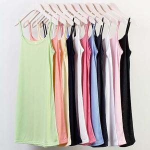 DIN0018R 데일리 롱 끈나시 필수 티 기본 빅사이즈