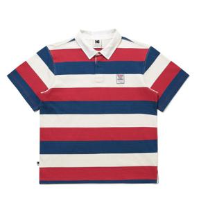 코닥 골드모먼트 스트라이프 럭비 카라 반팔 티셔츠 B1 K6223LTS11 RED