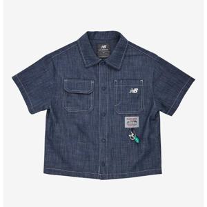 뉴발란스 키즈 데님 반팔 셋업 B1 NK9YG2402U 55 56