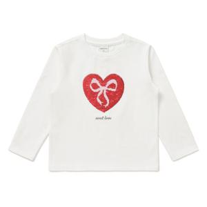 [래핑차일드]스팽글 하트리본 긴팔티 (86139-331-71)