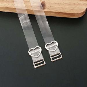 투명 하트 무광 브라끈 1.5cm 속옷끈 어깨끈 보조끈 보조끈