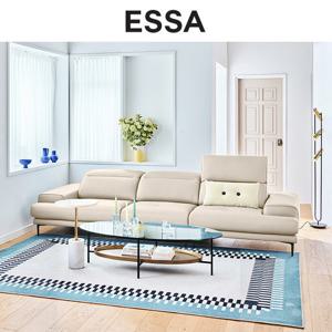 [에싸] 아르떼 4인 헤드기능 베티버 천연 면피 소가죽 소파