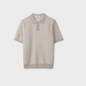 [에디션앤드지]26년SS 코튼 폴리 혼방 투톤 카라 스웨터 NEG2ET1923