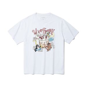 인터크루 여성 캐릭터중기장반팔 ITA2TR51AWH (화이트)