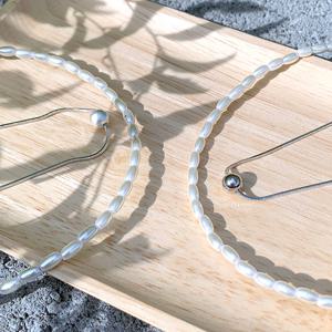 [폭스타일] [핸드메이드] 2줄 심플라인 목걸이