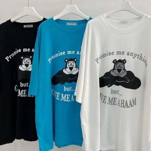 오버 베어 나염 307O457S 여성큰옷 빅사이즈미시옷 빅