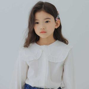 [아이러브제이]R. 파우더리 넥카라 블라우스 JUFTO11