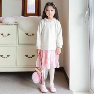 [아이러브제이]드레시 맨투맨 쉬폰 원피스 PTFOP01