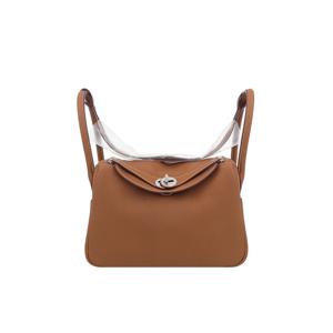 [엘러브] 새상품 에르메스 린디26 카멜골드 은장 6HB0110