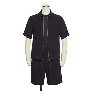 [레노마캐주얼]S/S 봄 여름 블랙 카라넥 집업 점퍼 RRJMBUK55A