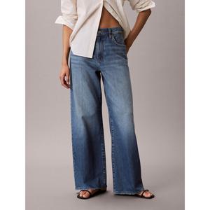 [캘빈클라인 진]여성 CK 린넨 와이드레그 청바지 미드블루 47F731G (47F731G-SDI)