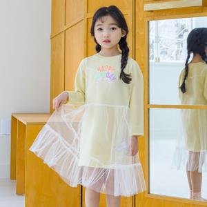 [아이러브제이]다운 레이어드 망사 원피스 JUSOP20