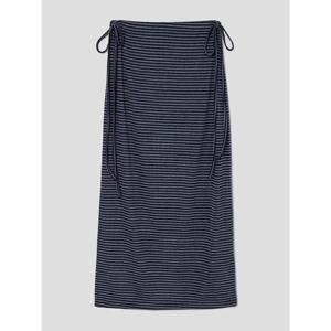 (356327SM2R) [에잇세컨즈] 스트라이프 저지 스커트 - 네이비