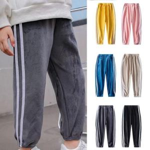 유아허리바지 벨벳 벨로아 두줄 가을겨울용 아동츄리닝 205009