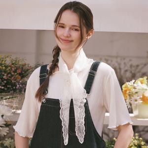 [포커스]안개꽃 레이스 삼각 스카프 PBBF6S1AC9011