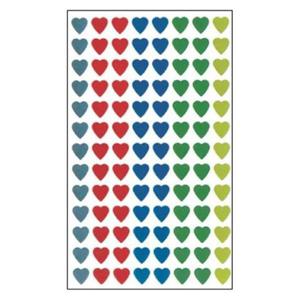별스티커 하트 스티커 5색혼합 328-1 8x9mm 7매