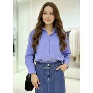 [숲]스트라이프 롤업소매 카라셔츠  SC3LS34A