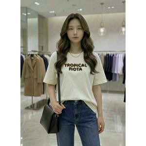 [숲]입체 레터링 반팔티셔츠  SC4ST802