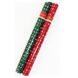 크리스마스선물 크리스마스 포장지 골드트리 비닐롤 디자인랜덤 20M