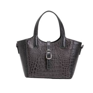 [에스콰이아]여성 카이만 악어 버킷 토트백 EHEWHB173GY