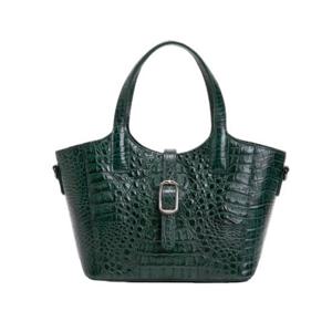 [에스콰이아]여성 카이만 악어 버킷 토트백 EHEWHB172GR