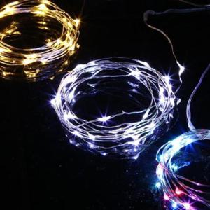 크리스마스장식 밀렛전구 화이트 배터리형 크리스마스 캠핑 조명 50p