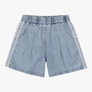 [로엠걸즈(아동)]레이스 핀턱 3부 데님팬츠청반바지 RGTJ2641C