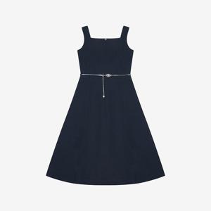 [씨]도비쉬폰 미니멀 슬리브리스 원피스 - SKOAE1554