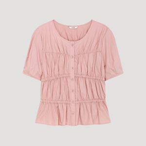 [리스트]코튼 셔링 라운드넥 블라우스(TWWBLP62140)