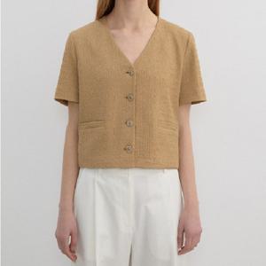 [리스트]브이넥 트위드 크롭 자켓(TWWJKP62120)