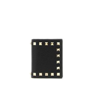 발렌티노 가라바니 락스터드 카드지갑 W0P0AR5VSH0NO Black