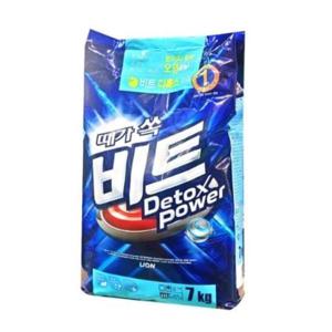 빨래세제 신발 의류 얼룩제저 비트 파워 분말 일반 드럼 세탁세제 7kg