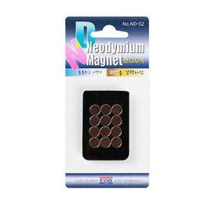 철물자석 네오디움자석 블리스터 (ND-02) (8X3T/12개입)