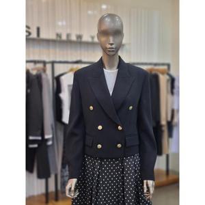 제시뉴욕 세이브존05 골드버튼  세미크롭 테일러드 재킷 DE4-SZNSJP198SBK