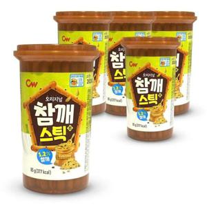 스틱과자 청우식품 고소한 참깨스틱 진 막대 스틱 과자 85g 5개