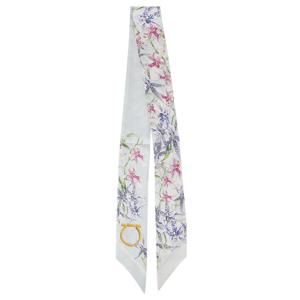 라프리마 페라가모 가이아 프린트 실크 스카프 32-1242-003 LIGHT DENIM+IVORY 789921